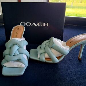 Coach High Heels. Size 9.5 & Brand New Slacks. With the tag.